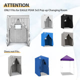 Replacement Canopy Top and Four Walls for 5x5 Pop Up Flat Top Changing Room - Eagle Peak Custom Canopy Tent