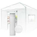 Replacement Cover for 10x10 Portable Walk - in Greenhouse (Frame Not Included) - Eagle Peak Custom Canopy Tent