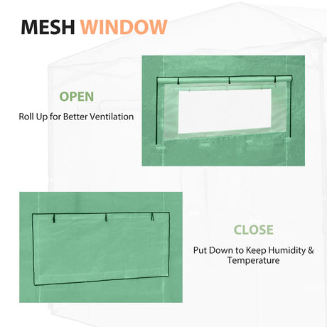 Replacement Cover for 10x10 Portable Walk - in Pop up Greenhouse - Eagle Peak