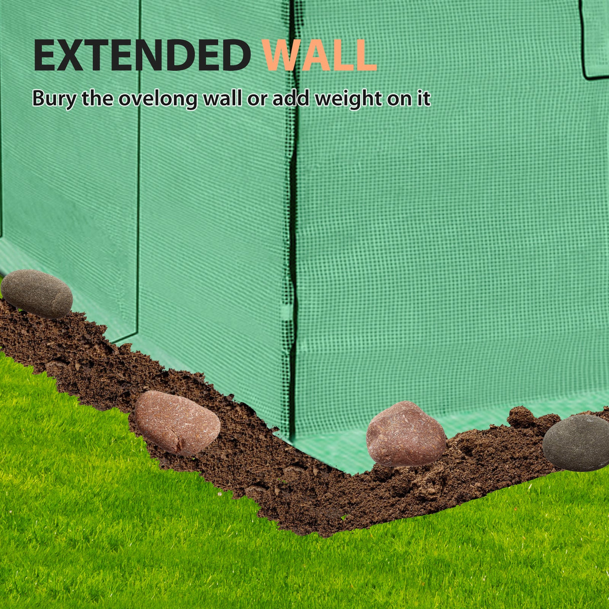 Replacement Cover for 10x10 Portable Walk - in Pop up Greenhouse - Eagle Peak
