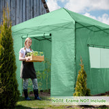 Replacement Cover for 10x10 Portable Walk - in Pop up Greenhouse - Eagle Peak