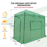 Replacement Cover for 10x5 Portable Lean - to Greenhouse (Frame Not Included) - Eagle Peak