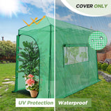 Replacement Cover for 10x5 Portable Lean - to Greenhouse (Frame Not Included), Green - Eagle Peak Custom Canopy Tent