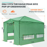 Replacement Cover for 12x8 Portable Walk - in Pop up Greenhouse - Eagle Peak