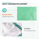 Replacement Cover for 12x8 Portable Walk - in Pop up Greenhouse(Frame Not Included) - Eagle Peak Custom Canopy Tent