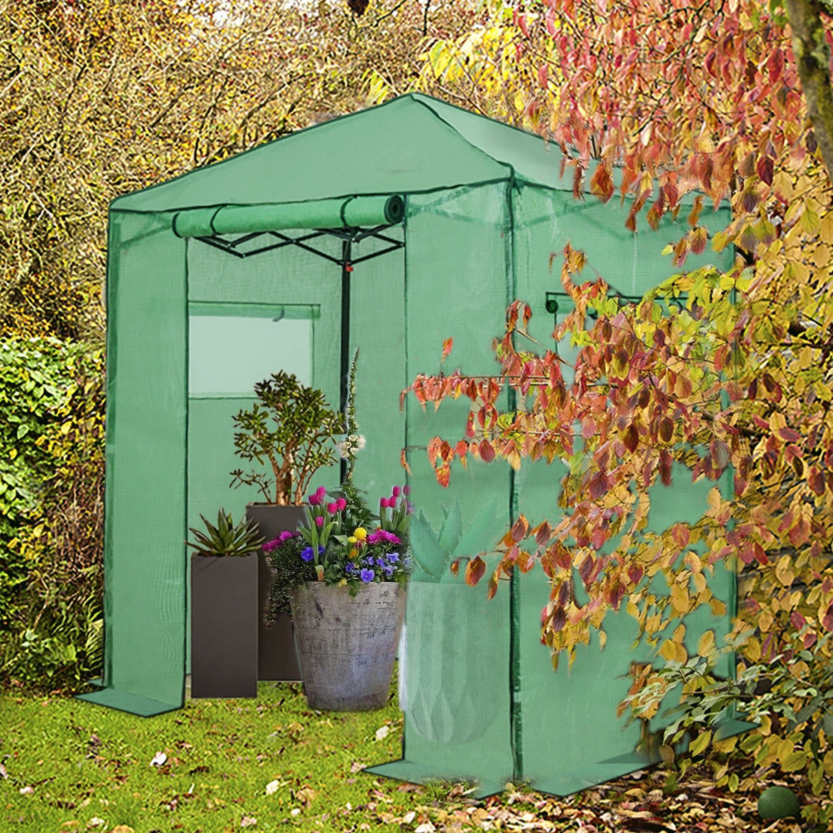 Replacement Cover for 6x4 Portable Walk - in Pop up Greenhouse - Eagle Peak
