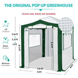 Replacement Cover for 8x6 Pop up Greenhouse with Polyester Reinforced Corners - Eagle Peak Custom Canopy Tent