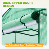 Replacement Cover for 8x6 Portable Pop up Greenhouse, Mesh Door(Frame Not Included), Green - Eagle Peak Custom Canopy Tent