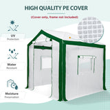 Replacement Cover for 8x6 Portable Pop up Greenhouse with Polyester Reinforced Corners - Eagle Peak Custom Canopy Tent