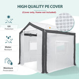 Replacement Cover for 8x6 Portable Pop up Greenhouse with Polyester Reinforced Corners - Eagle Peak Custom Canopy Tent