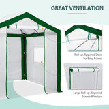 Replacement Cover for 8x6 Portable Pop up Greenhouse with Polyester Reinforced Corners - Eagle Peak Custom Canopy Tent