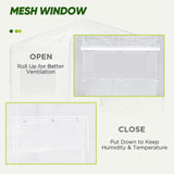 Replacement Cover for 8x8 Portable Walk - in Pop up Greenhouse(Frame Not Included) - Eagle Peak Custom Canopy Tent