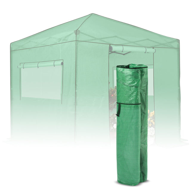 Replacement Cover for 8x8 Portable Walk - in Pop up Greenhouse(Frame Not Included) - Eagle Peak