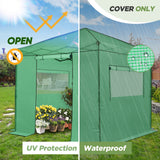 Replacement Cover for 8x8 Portable Walk - in Pop up Greenhouse(Frame Not Included) - Eagle Peak