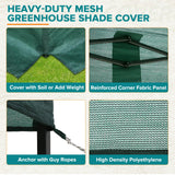 Replacement Mesh Cover for 8x6 Portable Walk - in Pop up Greenhouse(Frame Not Included), Green - Eagle Peak Custom Canopy Tent
