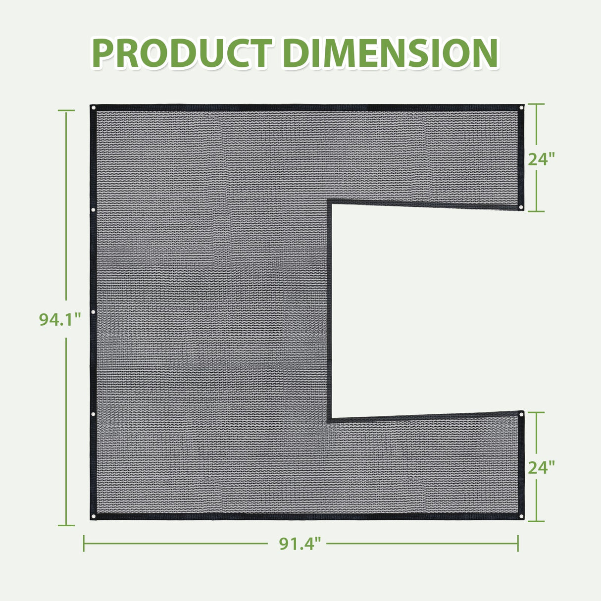 Shade Cloth for EAGLE PEAK 6.7x6x7.7 ft/6.7x7.8x7.7 ft/6.7x9.7x7.7 ft Wood Greenhouse - Eagle Peak Custom Canopy Tent