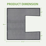 Shade Cloth for EAGLE PEAK 6.7x6x7.7 ft/6.7x7.8x7.7 ft/6.7x9.7x7.7 ft Wood Greenhouse - Eagle Peak Custom Canopy Tent