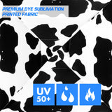 SHADE GRAPHiX Easy Setup 10x10 Pop Up Canopy Tent with Digital Printed Cow Print Top - Eagle Peak Custom Canopy Tent