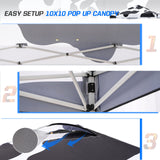 SHADE GRAPHiX Easy Setup 10x10 Pop Up Canopy Tent with Digital Printed Cow Print Top - Eagle Peak Custom Canopy Tent