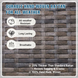 Sienna Bay Outdoor Dining Set for 4/6, Brown/Beige - Eagle Peak Custom Canopy Tent