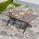 Sienna Bay Outdoor Dining Table for 6 - Eagle Peak Custom Canopy Tent