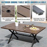 Sienna Bay Outdoor Dining Table for 6 - Eagle Peak Custom Canopy Tent