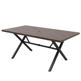Sienna Bay Outdoor Dining Table for 6 - Eagle Peak Custom Canopy Tent