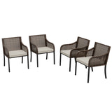 Sienna Bay Outdoor Wicker Dining Chairs, Set of 2,4, Brown/Beige - Eagle Peak Custom Canopy Tent