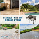 Sienna Bay Outdoor Wicker Dining Chairs, Set of 2,4, Brown/Beige - Eagle Peak Custom Canopy Tent