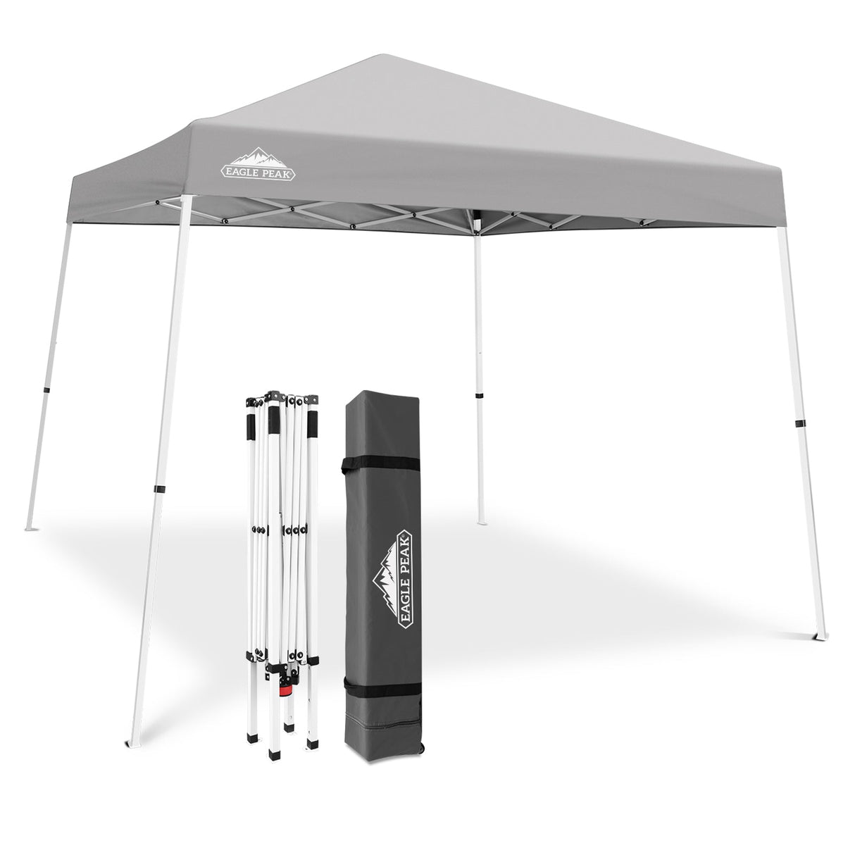 Slant Leg Pop up Canopy Tent, 10x10 Base 8x8 Top - Eagle Peak Custom Canopy Tent
