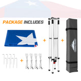 Slant Leg Pop up Canopy Tent, 10x10 Base 8x8 Top - Eagle Peak Custom Canopy Tent