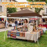 Slant Leg Pop up Canopy Tent, 10x10 Base 8x8 Top - Eagle Peak®