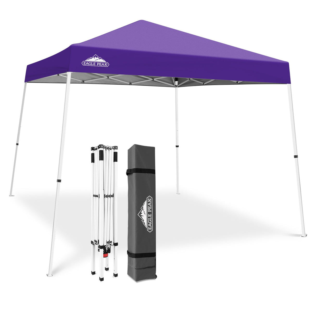 Slant Leg Pop up Canopy Tent, 10x10 Base 8x8 Top - Eagle Peak Custom Canopy Tent