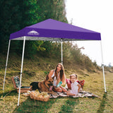 Slant Leg Pop up Canopy Tent, 10x10 Base 8x8 Top - Eagle Peak Custom Canopy Tent
