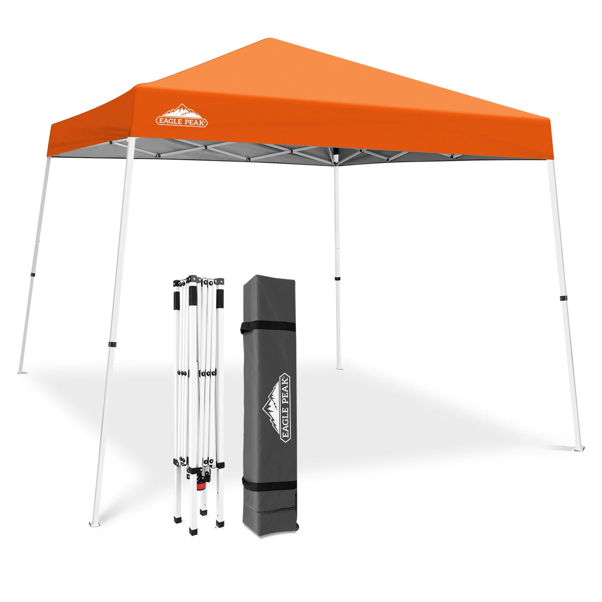 Slant Leg Pop up Canopy Tent, 10x10 Base 8x8 Top - Eagle Peak Custom Canopy Tent