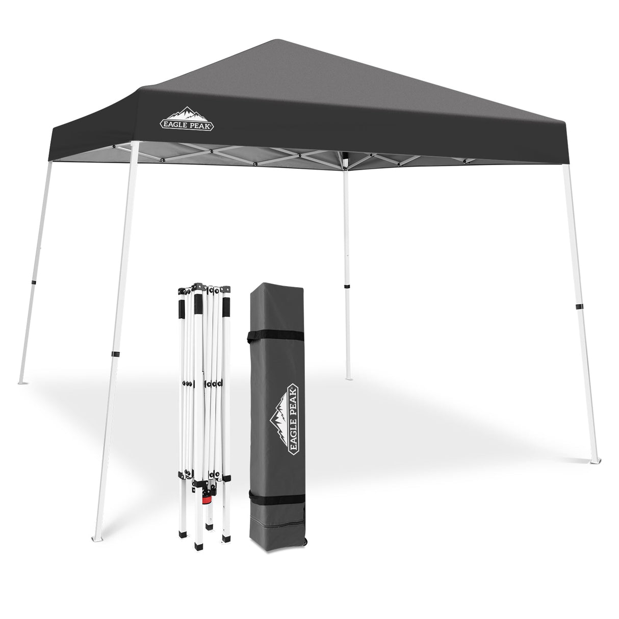 Slant Leg Pop up Canopy Tent, 10x10 Base 8x8 Top - Eagle Peak Custom Canopy Tent