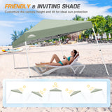 Slant Leg Pop up Canopy Tent, 10x10 Base 8x8 Top - Eagle Peak Custom Canopy Tent