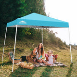 Slant Leg Pop up Canopy Tent, 10x10 Base 8x8 Top - Eagle Peak Custom Canopy Tent