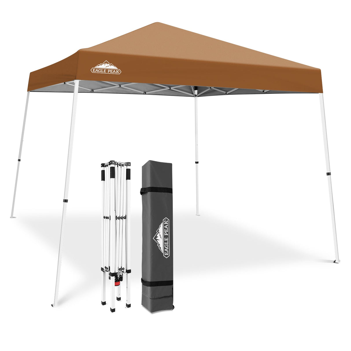 Slant Leg Pop up Canopy Tent, 10x10 Base 8x8 Top - Eagle Peak®