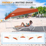 Slant Leg Pop up Canopy Tent, 10x10 Base 8x8 Top - Eagle Peak Custom Canopy Tent