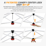 Slant Leg Pop up Canopy Tent, 10x10 Base 8x8 Top - Eagle Peak Custom Canopy Tent