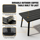 Small Patio Side Table/Coffee Table, Square/Rectangle - Eagle Peak Custom Canopy Tent