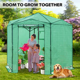 6.6x6.6 ft/ 8.5x8.5 ft Hexagon Pop up Greenhouse