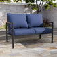 Sunset Dune Outdoor Patio Furniture, Loveseat 2 Seat Sofa - Eagle Peak Custom Canopy Tent