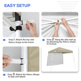 Sunwall / Sidewall for 10x10 Slant Leg Canopy Only, 1 Sidewall - Eagle Peak Custom Canopy Tent