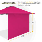 Sunwall / Sidewall for 13x13 ft Straight Leg Canopy - Eagle Peak Custom Canopy Tent