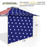 Sunwall / Sidewall for 13x13 ft Straight Leg Canopy - Eagle Peak Custom Canopy Tent