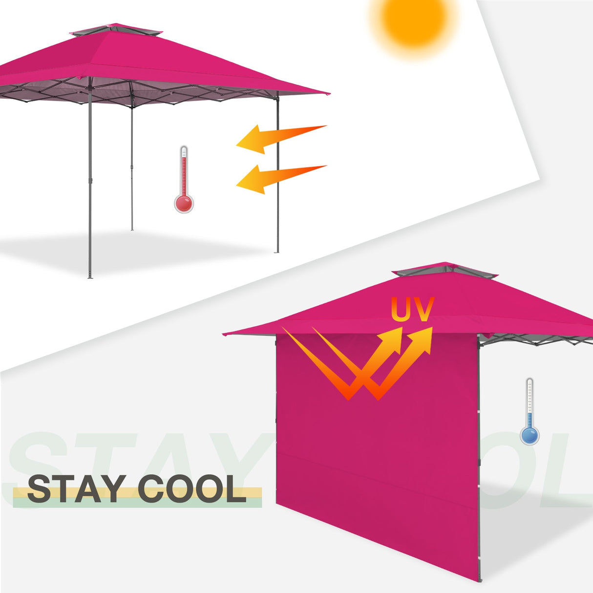 Sunwall / Sidewall for 13x13 ft Straight Leg Canopy - Eagle Peak Custom Canopy Tent