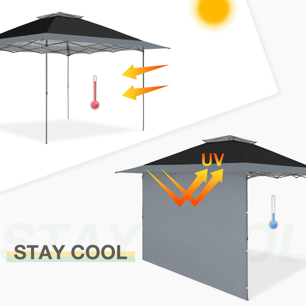 Sunwall / Sidewall for 13x13 ft Straight Leg Canopy - Eagle Peak Custom Canopy Tent