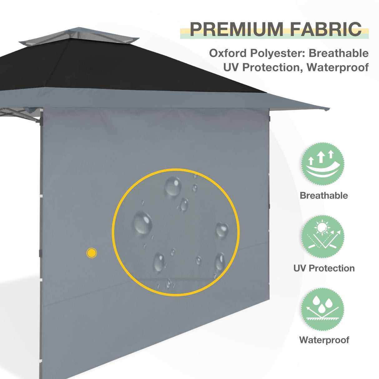 Sunwall / Sidewall for 13x13 ft Straight Leg Canopy - Eagle Peak Custom Canopy Tent